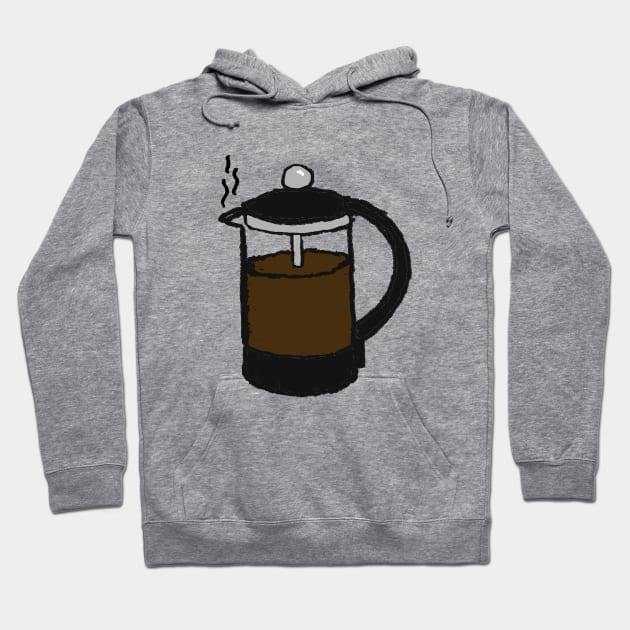 Coffee Plunger Hoodie by wanungara